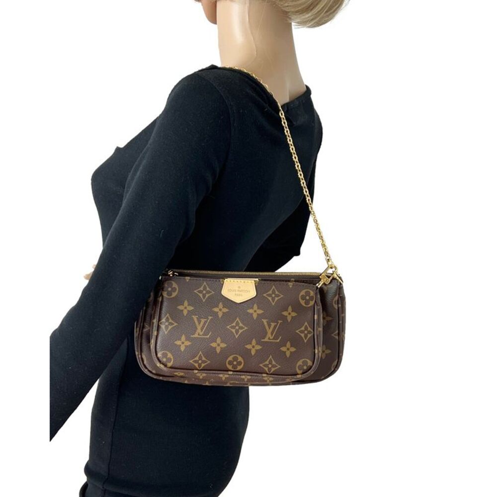 Louis Vuitton Shoulder Bag Multi Pochette Accessoires Monogram Canvas Brown - Picture 5 of 8